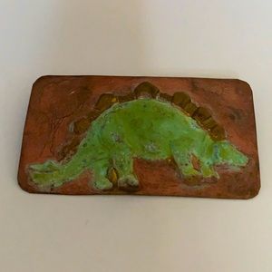 Vintage handmade dinasour brooch